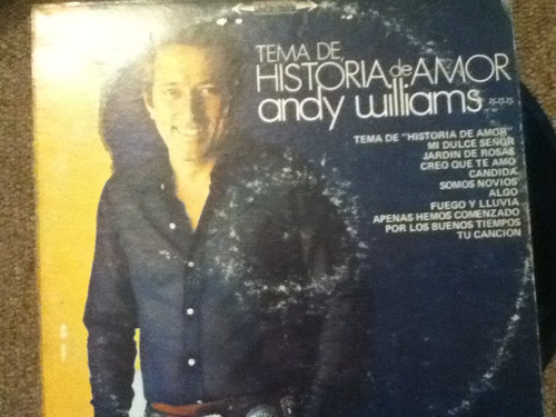 Disco Acetato De: Andy Williams Tema De: Historia De Amor