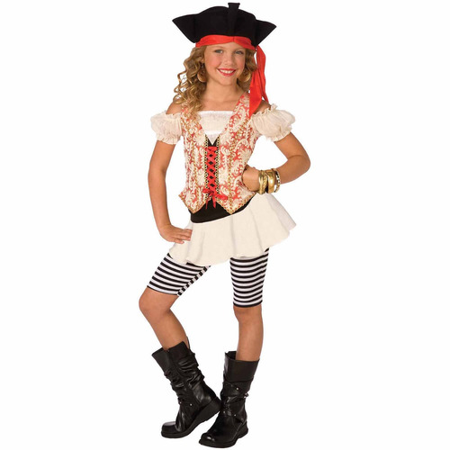Disfraz Para Niña Pirata Espadachina Talla L (12-14) 