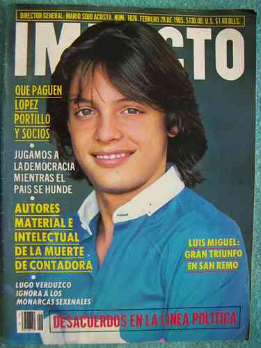 Luis Miguel, Revista Impacto
