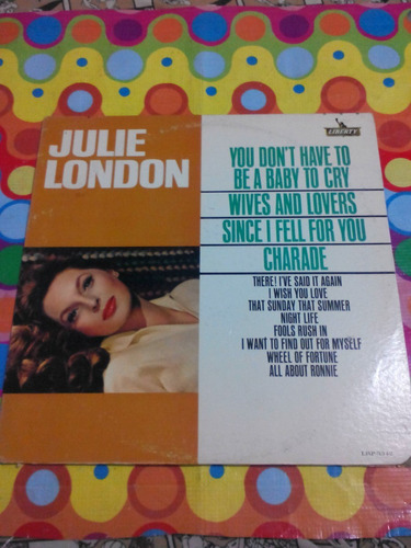 Julie London Lp You Don't Have To Be A Baby To Cry. U.s.a.