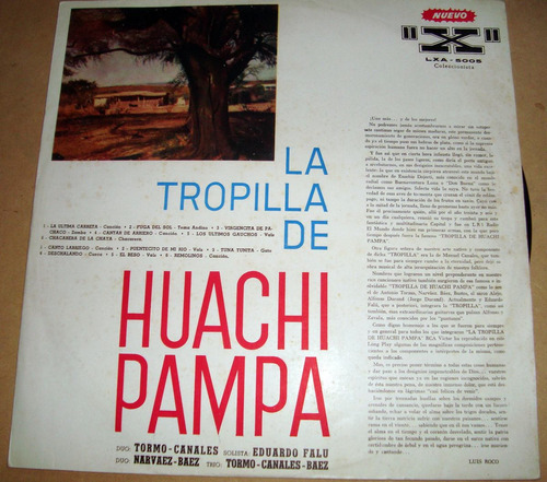 Huachi Pampa La Tropilla Lp Argentino