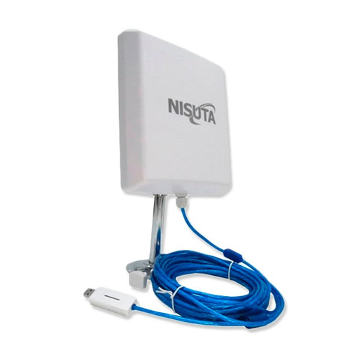 Antena Nisuta Cpe310 Wifi Exterior 12 Dbi 2w Cable 9.5m Pce