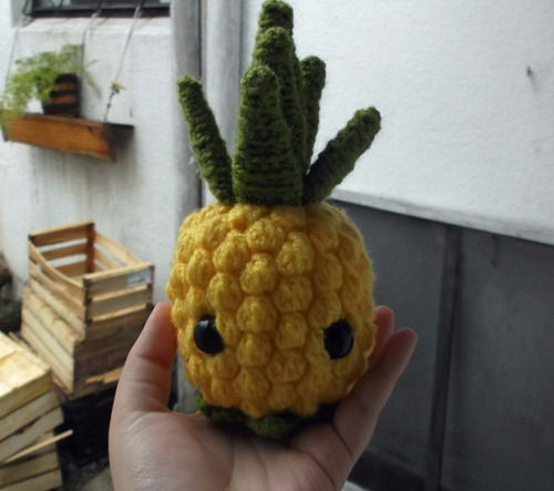 Ananá Piña De Peluche Amigurumi