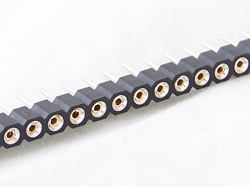50 Pzs Conector Header Troquelado 2.54 Mm Tira De 40 Pines