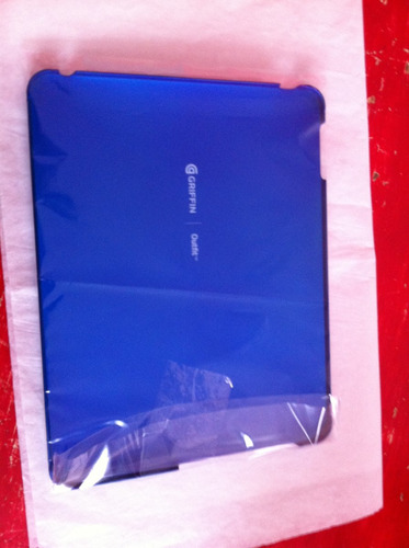 Funda iPad 1 2 3 Griffin Outfit Policarbonato Azul Metalico