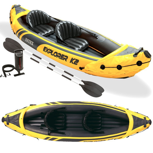 Kayak Canoa Intex Explorer K2 Inflable Con Remos Bote