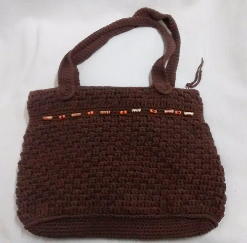 Cartera Crochet Hippie Marrón