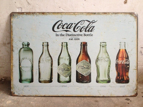 Lamina Placa Poster Coca Cola Decorativa Vintage Retro Bar