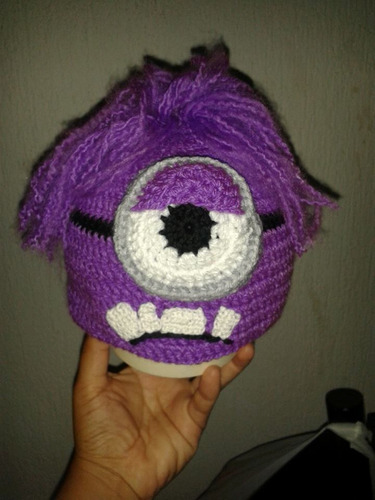 Gorro, Accesorios, Minion Morado De Mi Villano Favorito