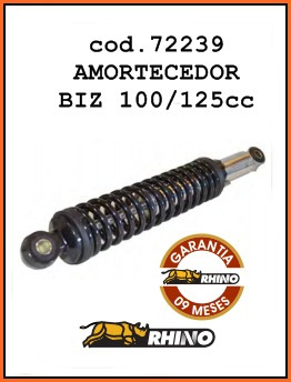 Amortecedor Biz 100/125 Rhino 9 Meses De Garantia 72239