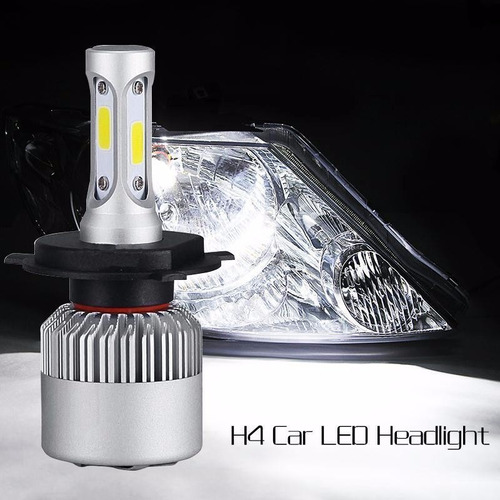 Bombillo Led H4 8000lm Carro O Moto Blanco Puro + T10 Led