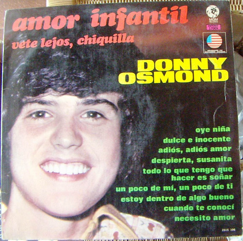 Rock Inter, Donny Osmond, Amor Infantil, Lp 12´, Wsl