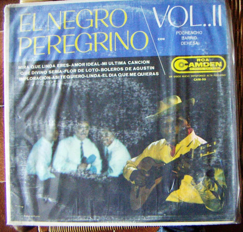 Bolero, El Negro Peregrino, Vol 2. Lp 12´,mira Que Linda Ere