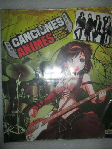 Album De Laminas Coleccionables   Canciones Animes