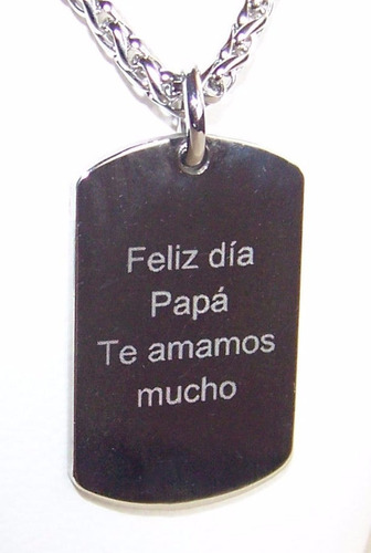 Imagen 4 de 7 de Foto Medalla Acero Quirúrgico Personalizada 25x40mm