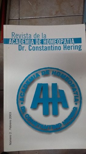 Revista Academia De Homeopatia - Constantino Hering