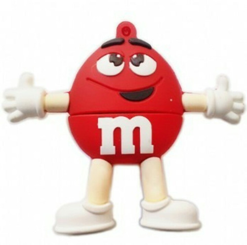 Pendrive M&m Rojo 16 Gb