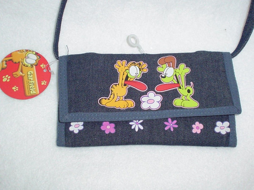 Cartera Bolsa De Garfield Y Odie Con Correa Original Wsl