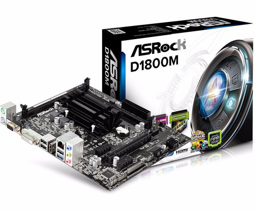 Combo Mother Micro Intel Dualcore Integrado Asrock D1800m