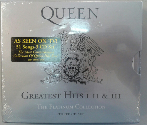Queen Triple Cd Compilado Con Libro Perfecto Estado