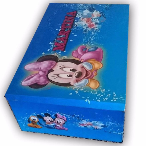 Imagen 4 de 5 de Minnie Caja De Madera Personalizada Alta