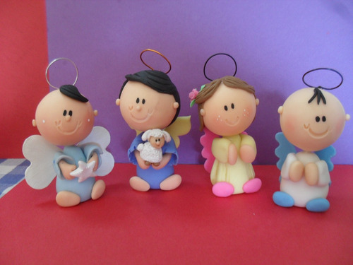 Angelitos Para Recuerdos Bautizo- Primera Comunion -unidad