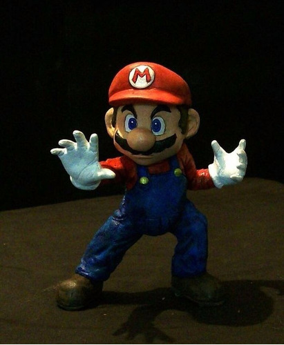 Escultura De Mario Bross Smash Brothers Brawl No Amiibo