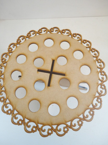 Imagen 4 de 6 de Porta Conos Calado B Base Para Cupcakes Centro De Mesa Mdf