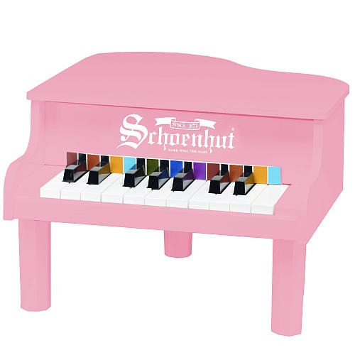 Schoenhut 18 Key Mini Piano De Cola - Rosa