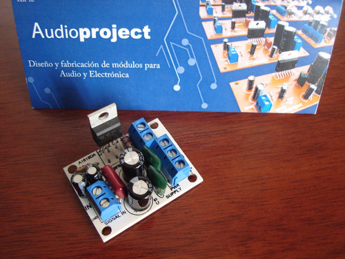 Mini Amplificador 35 W C/ Tda2050 + Fuente Trafo Y Disipador