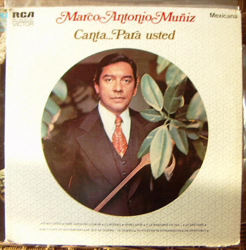 Bolero, Marco Antonio Muñiz, Canta Para Usted, Lp 12´, Bfn