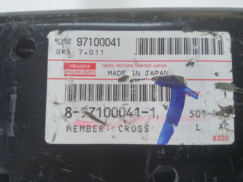 Imagen 6 de 6 de Travesaño Delantero Chasis Chevrolet Npr 8971000411