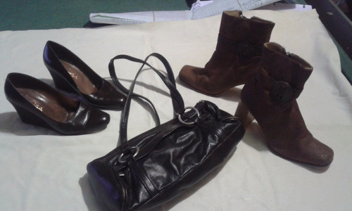 Lote Cartera + Zapatos + Botas