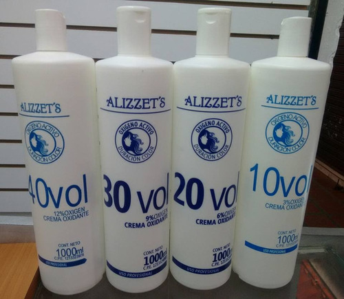 Crema Oxidante Alizzet's Vol 10 20 30 40 1litro
