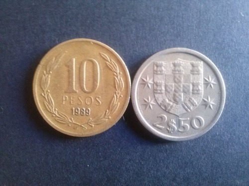 Moneda Portugal 2,50 Escudos 1968 (c24)