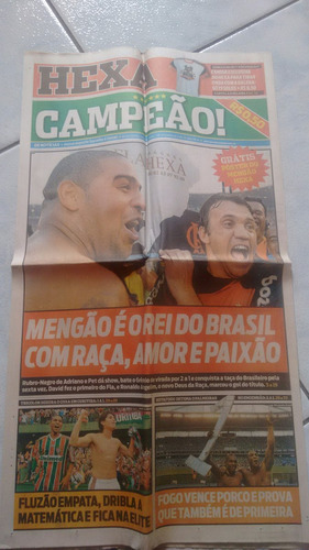 Coleção Flamengo Hexa - Jornais Raros E Inexistentes.