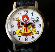 Comprar Mc Donald's Reloj Suizo Mcdonald Antiguo Retro Payaso Swt