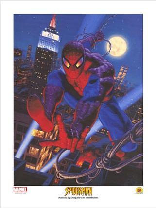 Marvel Spider Man Lithography Dynamic Forces 2002