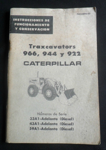 Manual Caterpillar Instrucciones Funcionamiento Traxcavators