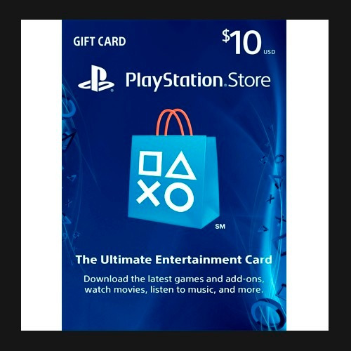 Play Station Network Card $10 Psn Store U. S. A