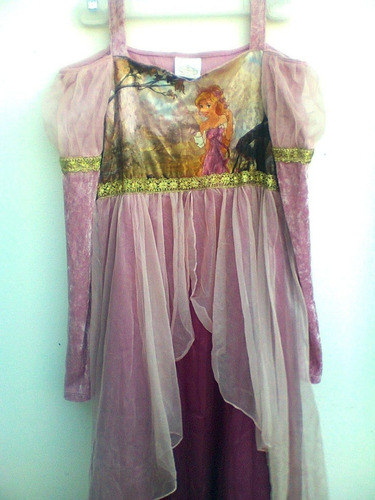 Princesas Disney Vestido T- L10/12 Fiesta,halloween