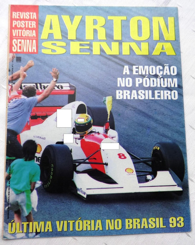 Revista Poster Vitória Nº 3 Ayrton Senna Vitória Brasil 93