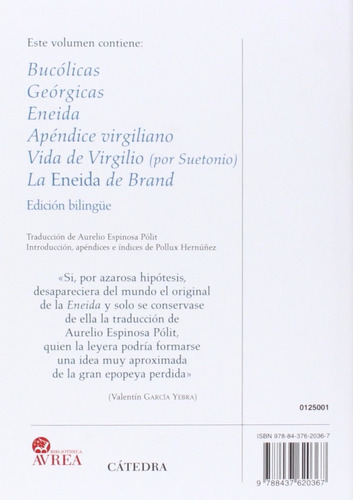 Obras Completas - Bilingue, Virgilio, Ed. Cátedra