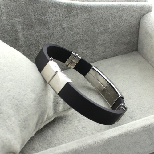 Pulseira Masculina Aço 316l, Cruz Banhada Ouro 18k
