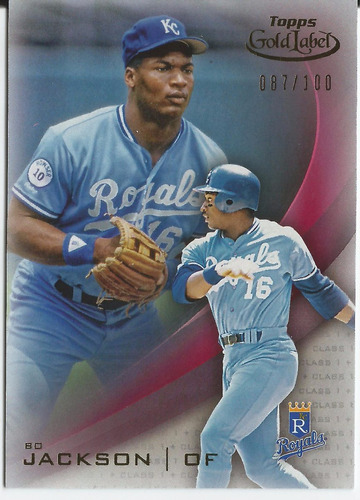 2016 Topps Gold Label #16 Bo Jackson Class 1 Red /100 Royals