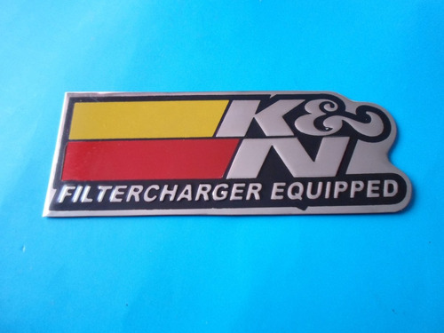 Emblema K&n Lamina Troquelada Auto Camioneta Moto Camion