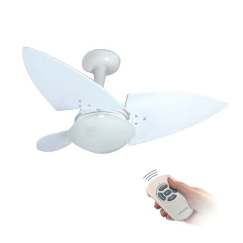 Ventilador Teto Controle Lustre Branco Top Folha Motil 127v