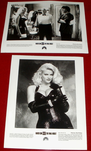 Anna Nicole Smith Y Leslie Nielsen 5 Fotos Originales