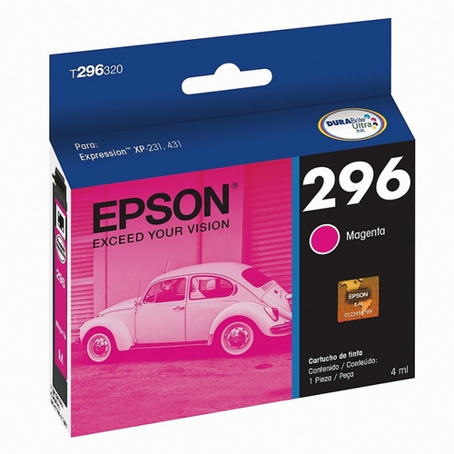 Cartucho Epson T296320 Tinta Magenta Xp-231/xp-241/xp-431/xp