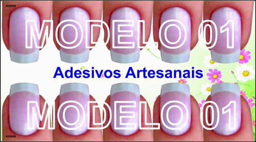 Cartão De Visita Adesivos De Unhas Gel, Unhas Decoradas